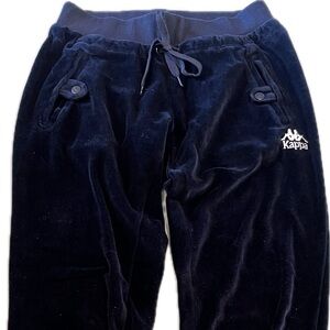 Kappa velour sweatpants. Black, size XS. Perfect condition, worn once.